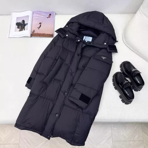 Wholesale Prada Down Feather Coat Long Sleeved For Women #1366767 $257.85 USD, Wholesale Quality Replica Prada Down Feather Coat