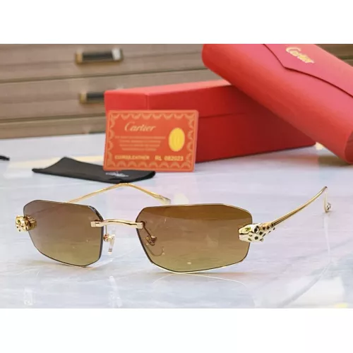 Wholesale Cartier AAA Quality Sunglassess #1366965 $64.00 USD, Wholesale Quality Replica Cartier AAA Quality Sunglassess