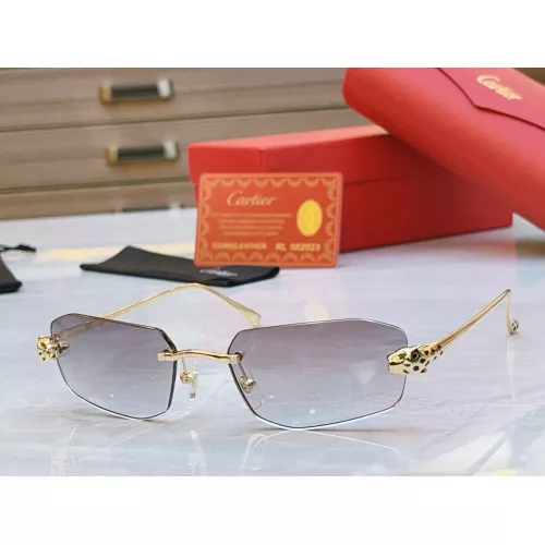 Wholesale Cartier AAA Quality Sunglassess #1366966 $64.00 USD, Wholesale Quality Replica Cartier AAA Quality Sunglassess