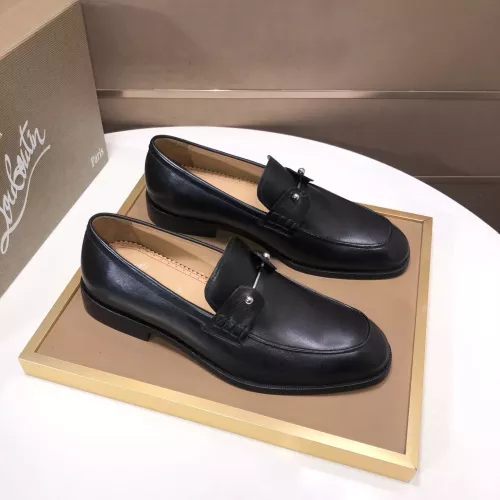 Replica Christian Louboutin Leather Shoes For Men #1367035 $112.00 USD for Wholesale