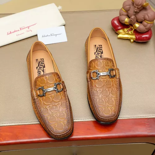 Wholesale Salvatore Ferragamo Leather Shoes For Men #1367297 $72.00 USD, Wholesale Quality Replica Salvatore Ferragamo Leather Shoes