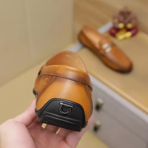 Replica Salvatore Ferragamo Leather Shoes For Men #1367297 $72.00 USD for Wholesale