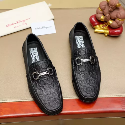 Wholesale Salvatore Ferragamo Leather Shoes For Men #1367298 $72.00 USD, Wholesale Quality Replica Salvatore Ferragamo Leather Shoes
