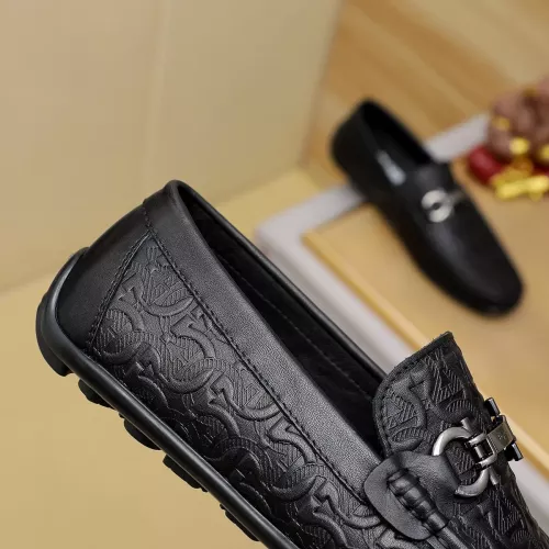 Replica Salvatore Ferragamo Leather Shoes For Men #1367298 $72.00 USD for Wholesale