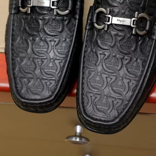 Replica Salvatore Ferragamo Leather Shoes For Men #1367298 $72.00 USD for Wholesale