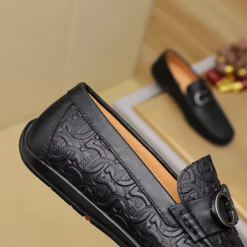 Replica Salvatore Ferragamo Leather Shoes For Men #1367300 $72.00 USD for Wholesale