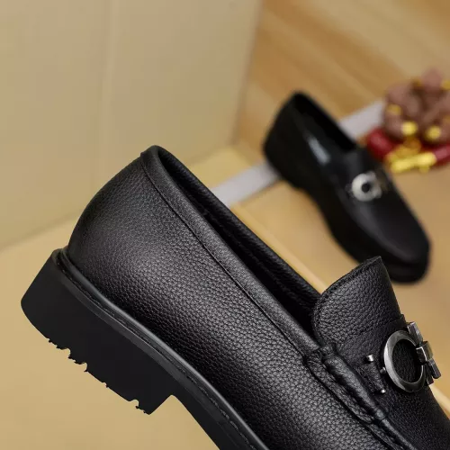 Replica Salvatore Ferragamo Leather Shoes For Men #1367301 $96.00 USD for Wholesale