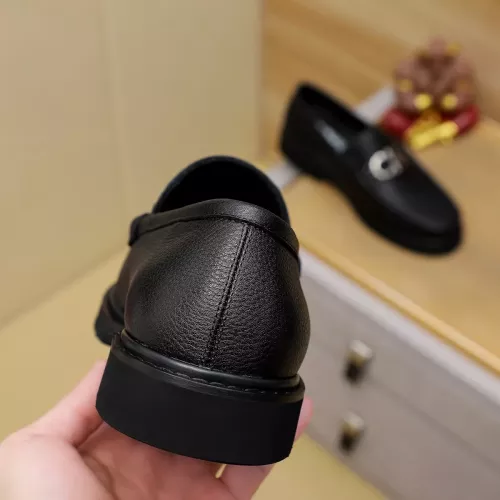 Replica Salvatore Ferragamo Leather Shoes For Men #1367301 $96.00 USD for Wholesale