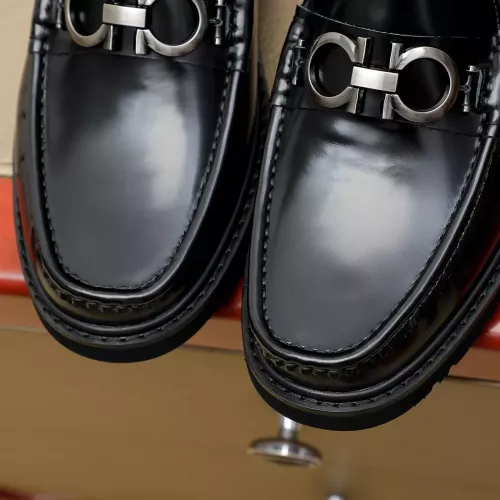 Replica Salvatore Ferragamo Leather Shoes For Men #1367302 $96.00 USD for Wholesale