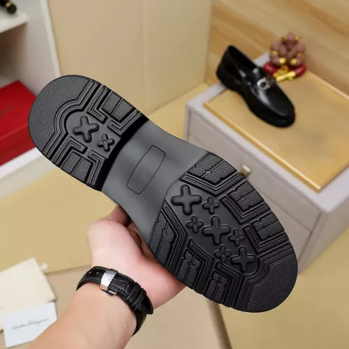Replica Salvatore Ferragamo Leather Shoes For Men #1367302 $96.00 USD for Wholesale