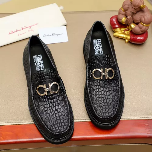 Wholesale Salvatore Ferragamo Leather Shoes For Men #1367304 $96.00 USD, Wholesale Quality Replica Salvatore Ferragamo Leather Shoes