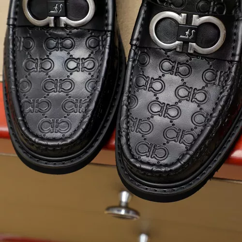 Replica Salvatore Ferragamo Leather Shoes For Men #1367305 $96.00 USD for Wholesale