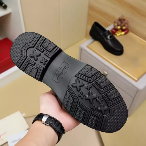 Replica Salvatore Ferragamo Leather Shoes For Men #1367305 $96.00 USD for Wholesale