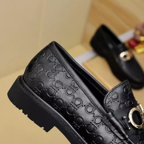Replica Salvatore Ferragamo Leather Shoes For Men #1367306 $96.00 USD for Wholesale