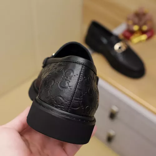 Replica Salvatore Ferragamo Leather Shoes For Men #1367306 $96.00 USD for Wholesale