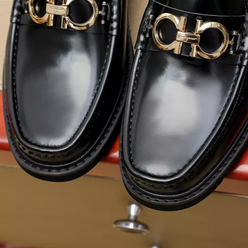 Replica Salvatore Ferragamo Leather Shoes For Men #1367307 $96.00 USD for Wholesale