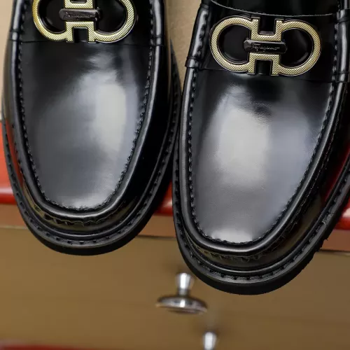 Replica Salvatore Ferragamo Leather Shoes For Men #1367308 $96.00 USD for Wholesale