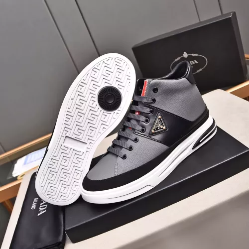 Replica Prada High Top Shoes For Men #1367629 $82.00 USD for Wholesale