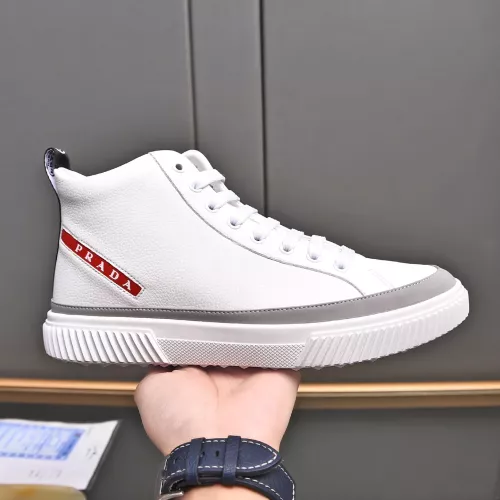 Replica Prada High Top Shoes For Men #1367634 $82.00 USD for Wholesale