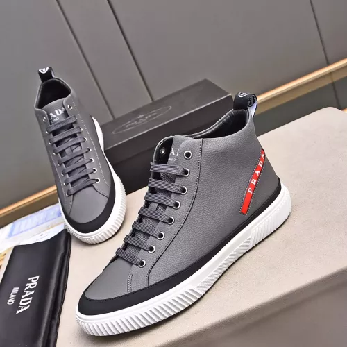 Replica Prada High Top Shoes For Men #1367635 $82.00 USD for Wholesale