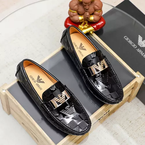 Wholesale Armani Leather Shoes For Men #1367852 $72.00 USD, Wholesale Quality Replica Armani Leather Shoes