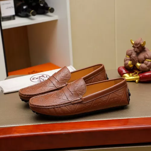 Replica Hermes Leather Shoes For Men #1367854 $76.00 USD for Wholesale