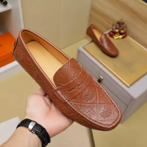 Replica Hermes Leather Shoes For Men #1367854 $76.00 USD for Wholesale