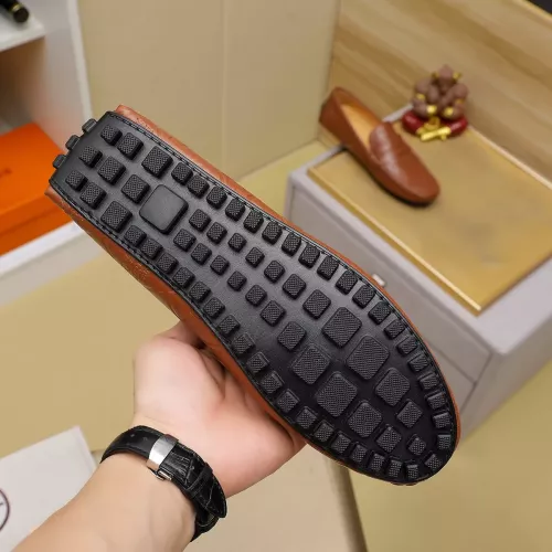 Replica Hermes Leather Shoes For Men #1367854 $76.00 USD for Wholesale