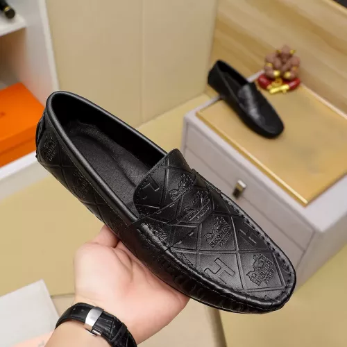 Replica Hermes Leather Shoes For Men #1367855 $76.00 USD for Wholesale