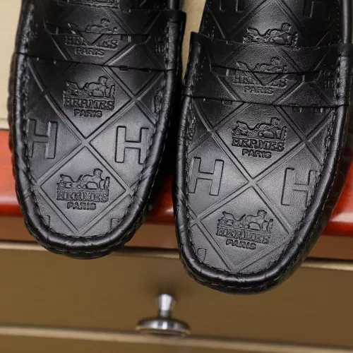 Replica Hermes Leather Shoes For Men #1367855 $76.00 USD for Wholesale