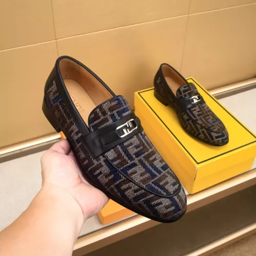 Wholesale Fendi Leather Shoes For Men #1367887 $88.00 USD, Wholesale Quality Replica Fendi Leather Shoes