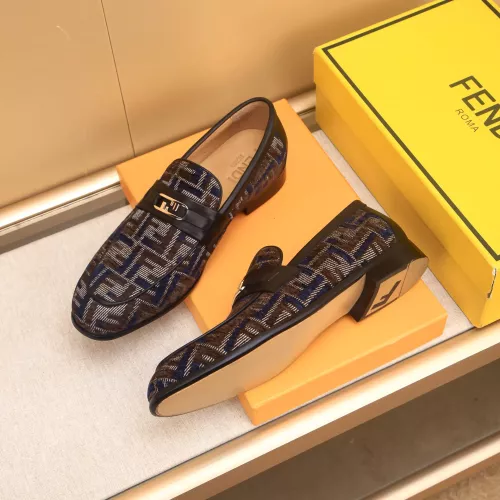 Replica Fendi Leather Shoes For Men #1367887 $88.00 USD for Wholesale