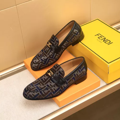 Replica Fendi Leather Shoes For Men #1367887 $88.00 USD for Wholesale