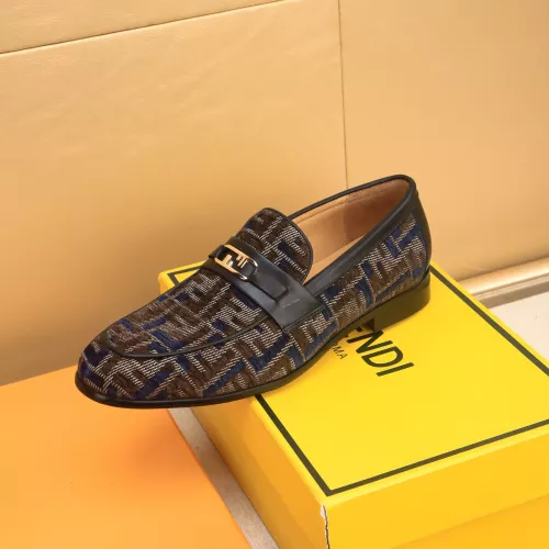 Replica Fendi Leather Shoes For Men #1367887 $88.00 USD for Wholesale