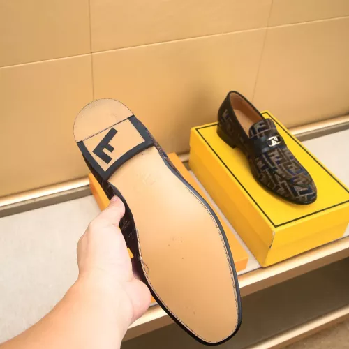 Replica Fendi Leather Shoes For Men #1367887 $88.00 USD for Wholesale