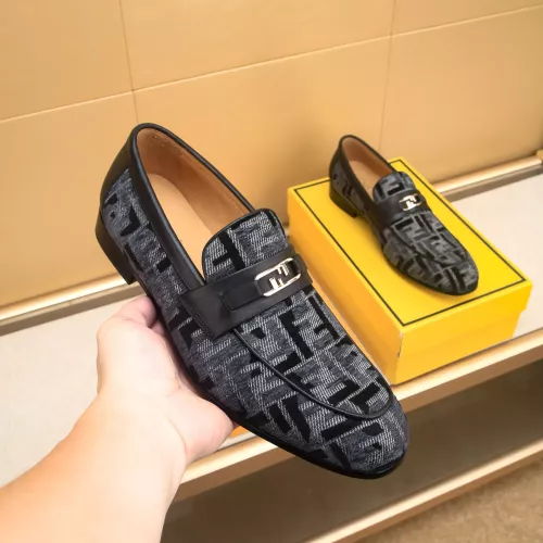 Wholesale Fendi Leather Shoes For Men #1367888 $88.00 USD, Wholesale Quality Replica Fendi Leather Shoes
