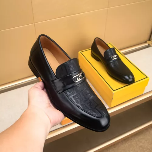Wholesale Fendi Leather Shoes For Men #1367893 $88.00 USD, Wholesale Quality Replica Fendi Leather Shoes