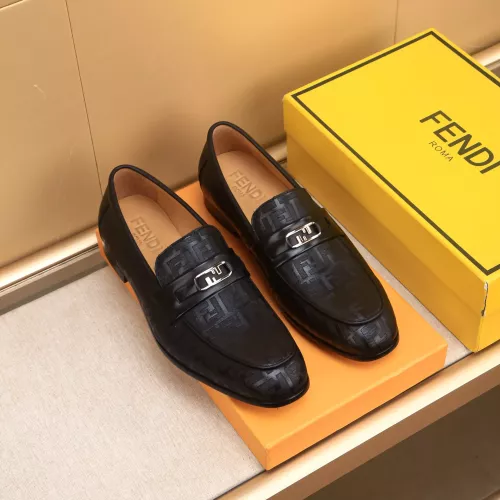 Replica Fendi Leather Shoes For Men #1367899 $88.00 USD for Wholesale