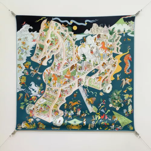 Wholesale Hermes Silk Squares #1367901 $64.00 USD, Wholesale Quality Replica Hermes Scarf
