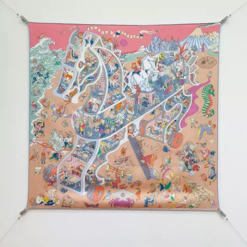 Wholesale Hermes Silk Squares #1367903 $64.00 USD, Wholesale Quality Replica Hermes Scarf