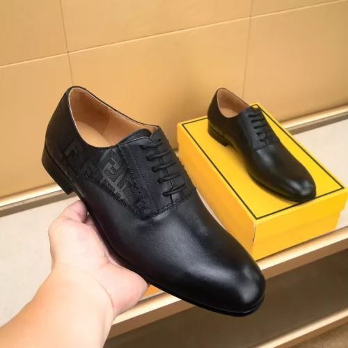 Wholesale Fendi Leather Shoes For Men #1367906 $88.00 USD, Wholesale Quality Replica Fendi Leather Shoes