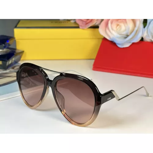 Wholesale Fendi AAA Quality Sunglasses #1368199 $64.00 USD, Wholesale Quality Replica Fendi AAA Quality Sunglasses