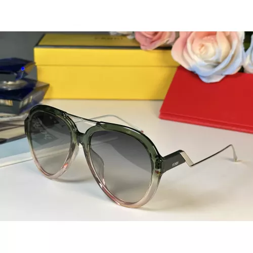 Wholesale Fendi AAA Quality Sunglasses #1368201 $64.00 USD, Wholesale Quality Replica Fendi AAA Quality Sunglasses