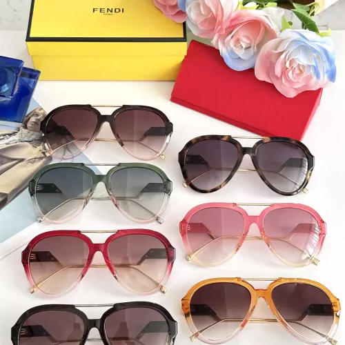 Replica Fendi AAA Quality Sunglasses #1368201 $64.00 USD for Wholesale