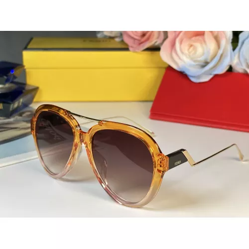Wholesale Fendi AAA Quality Sunglasses #1368202 $64.00 USD, Wholesale Quality Replica Fendi AAA Quality Sunglasses