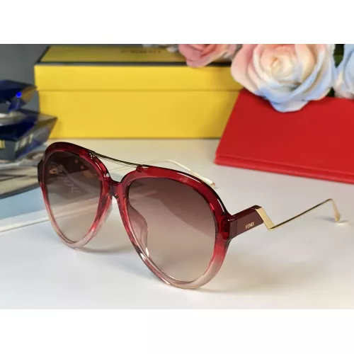 Wholesale Fendi AAA Quality Sunglasses #1368203 $64.00 USD, Wholesale Quality Replica Fendi AAA Quality Sunglasses