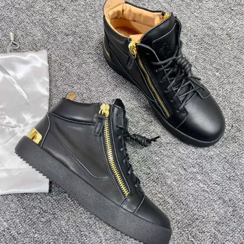Replica Giuseppe Zanotti High Tops Shoes For Men #1368334 $98.00 USD for Wholesale