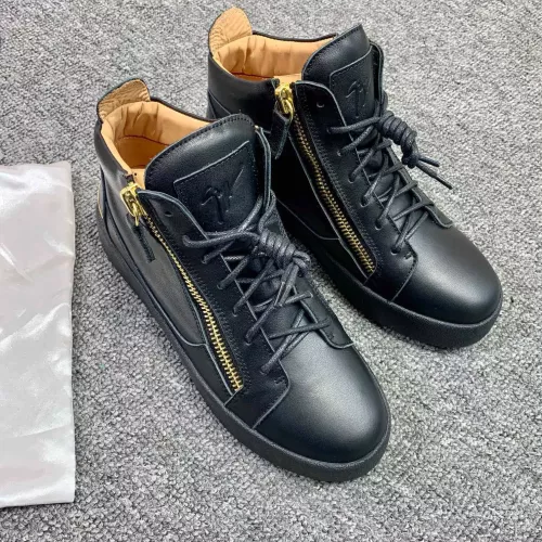 Replica Giuseppe Zanotti High Tops Shoes For Men #1368334 $98.00 USD for Wholesale