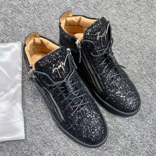 Replica Giuseppe Zanotti High Tops Shoes For Women #1368337 $98.00 USD for Wholesale