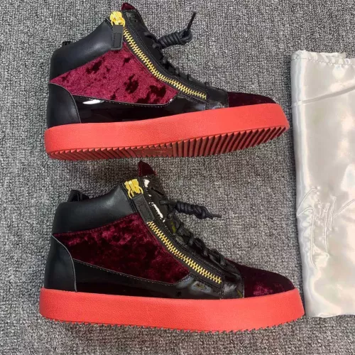 Replica Giuseppe Zanotti High Tops Shoes For Men #1368338 $98.00 USD for Wholesale